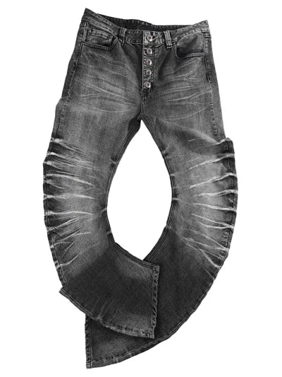 curved denim