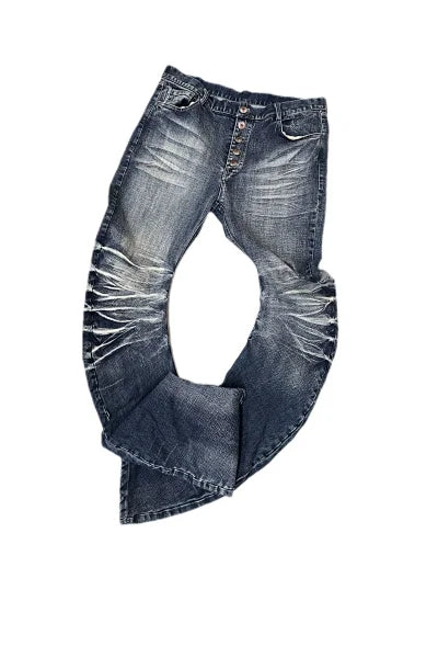 curved denim